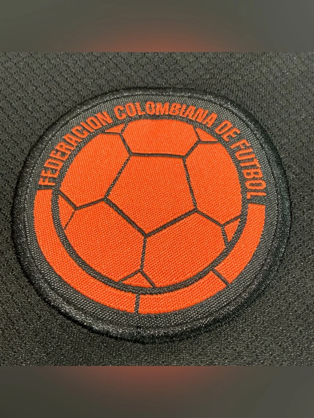 Adidas Colombia shorts Luis Diaz 7 Athletic Shorts size Medium black and orange